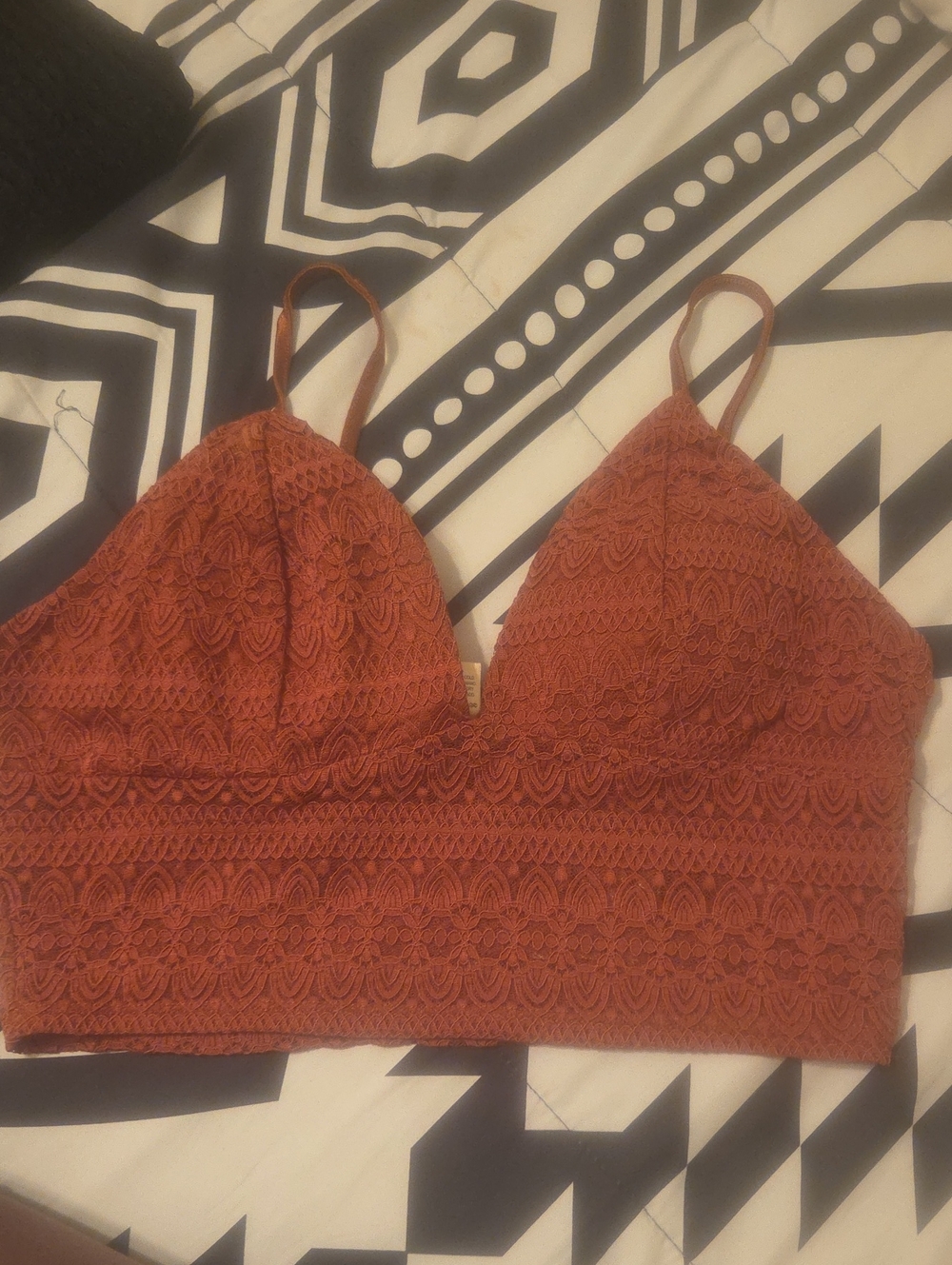 Bozzolo Terracotta Lace Bralette